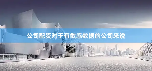 公司配资对于有敏感数据的公司来说
